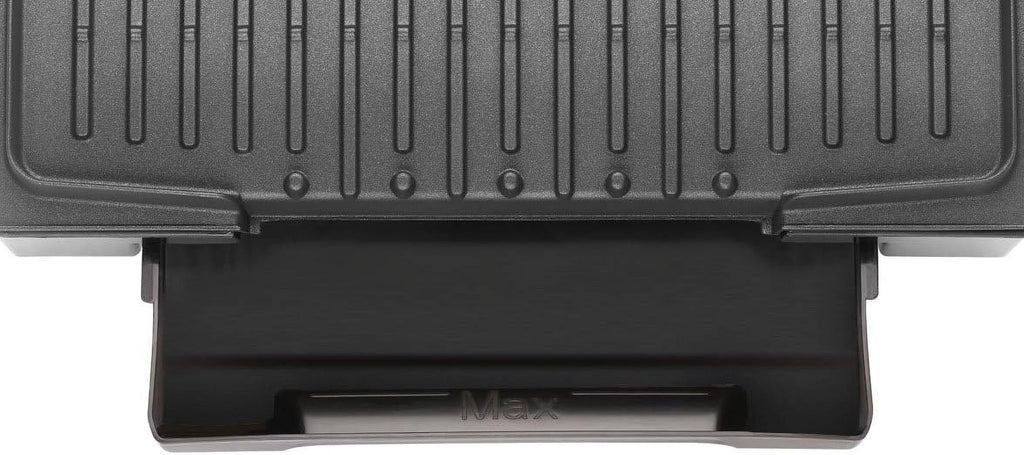 4-Burger Curved Grill With Non-Stick Plates, Silver P724