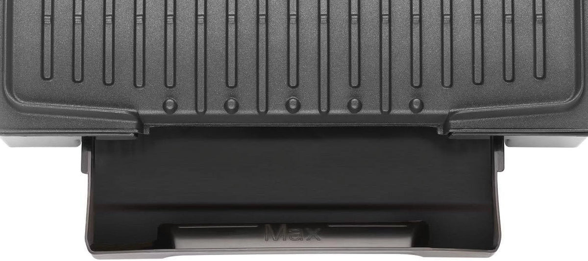 4-Burger Curved Grill With Non-Stick Plates, Silver P724