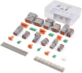 Deutsch Connector Kit 35 Pairs Gray IP67 Waterproof Electrical Connectors Plug P8072