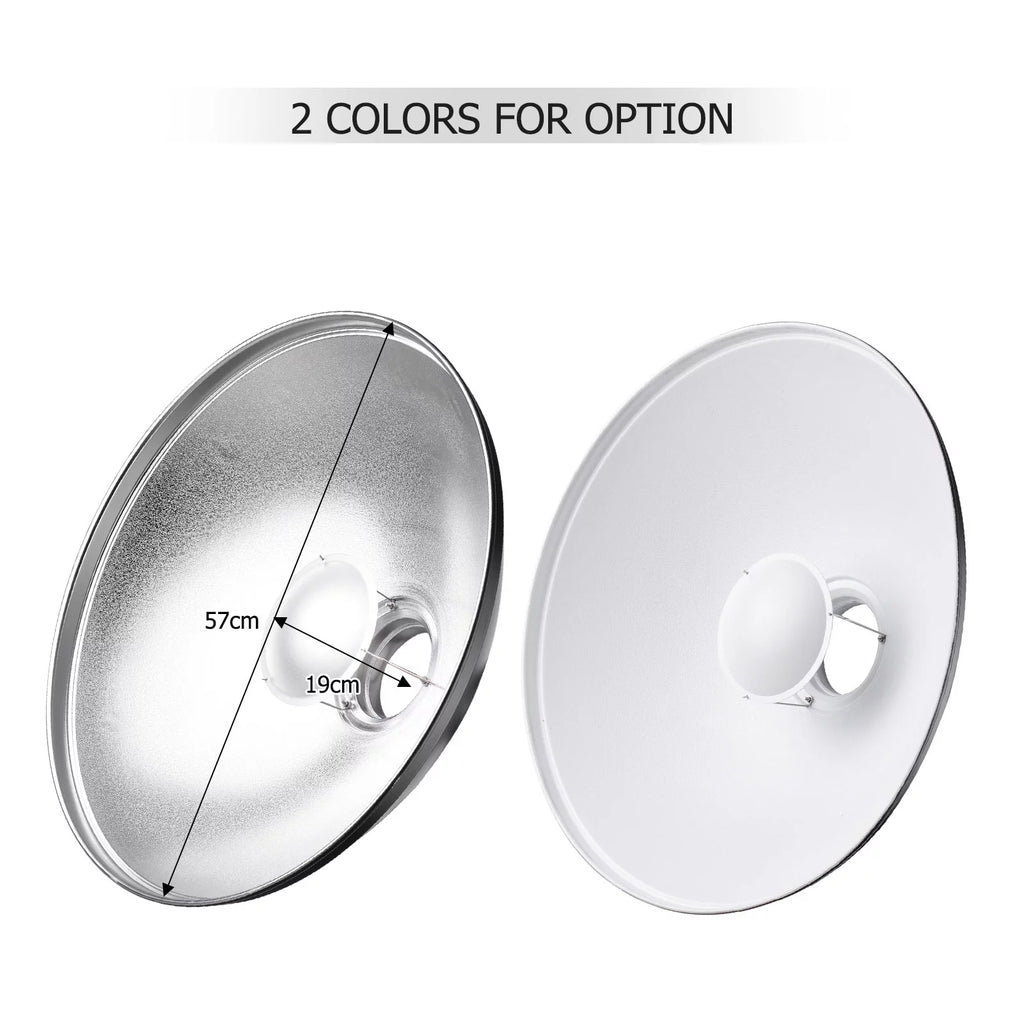 22 Inch Beauty Dish Reflector Diffuser with Honeycomb for Bowens Mount M350051