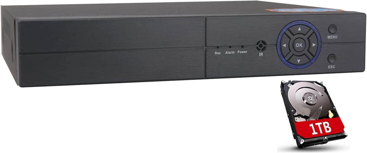5-in-1 HD Hybrid DVR&NVR CCTV Surveillance Video Recorder G41892