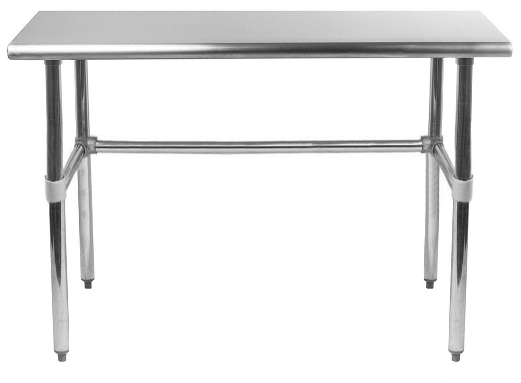 Commercial Stainless Steel Work Table with Crossbar 24 x 48 N23167