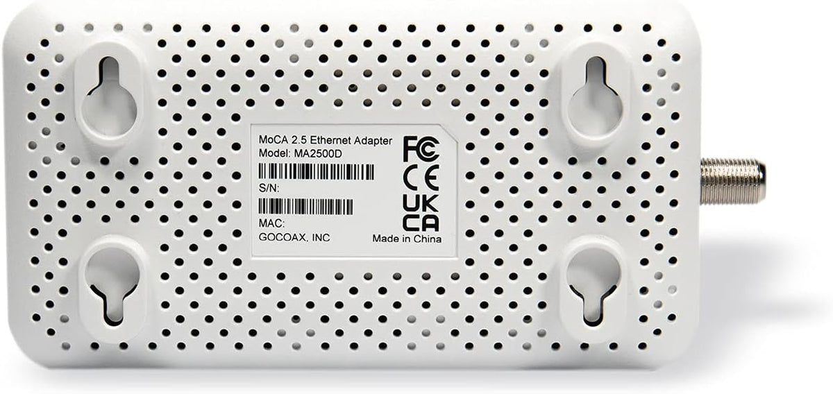 MoCA 2.5 Adapter with 2.5GbE Ethernet Port, White I3662