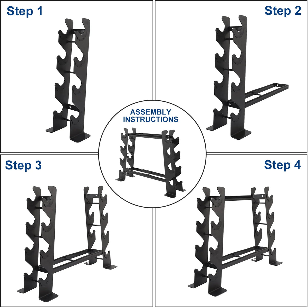 Heavy-duty 2 Tiers Dumbbell Rack N941291