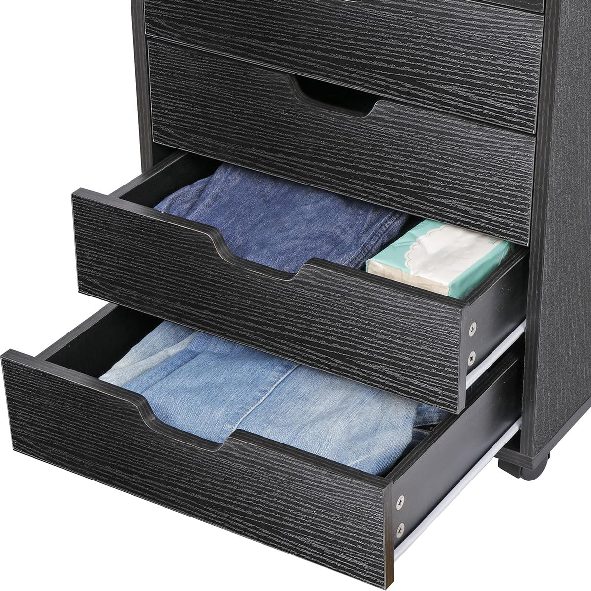 5 Drawer Storage Cabinet with Casters D32606
