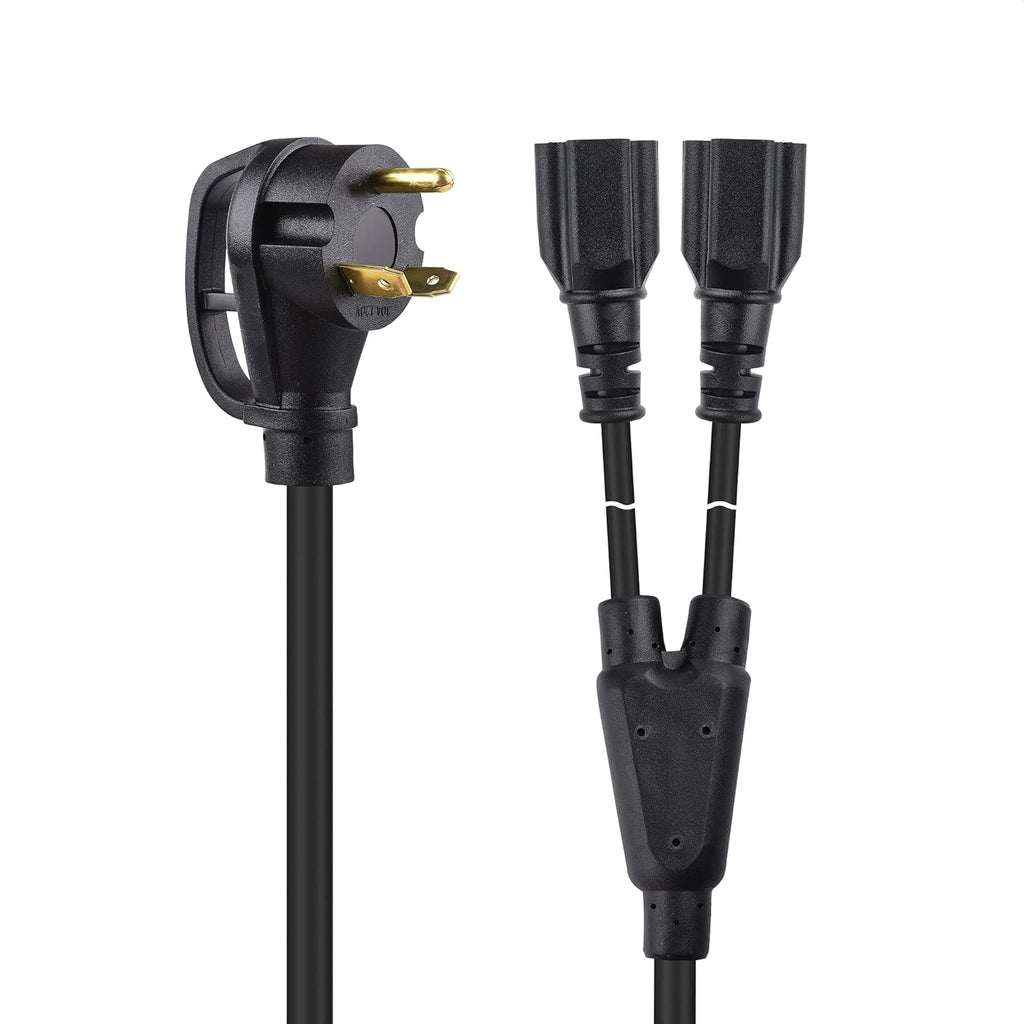 3 Prong 30 Amp Male to 20 Amp Female Adapter 2.5 Feet Pack of 2 C6887