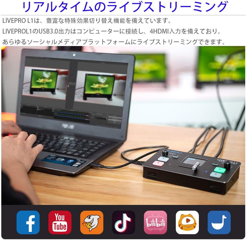 4 xHDMI Inputs Video Mixer with 2" TFT Display O753319