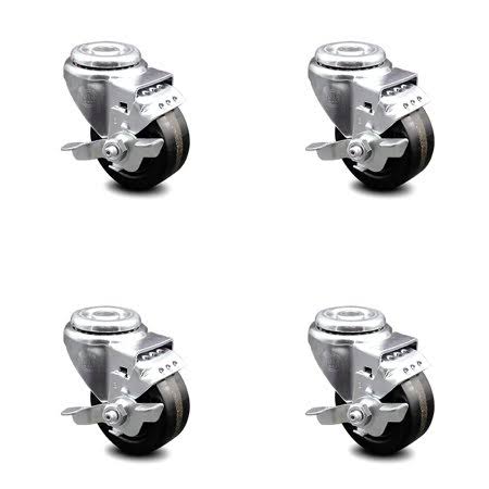 4 Swivel Bolt Caster with Top Lock Brake I347768