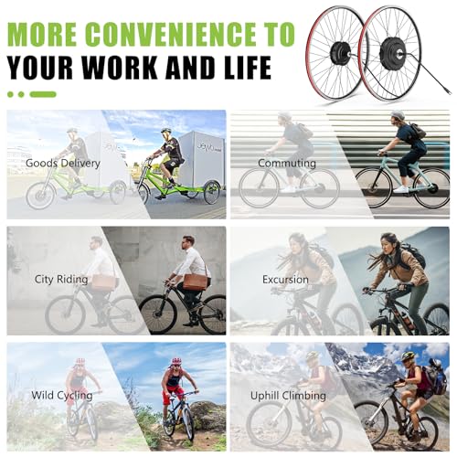 48V 500W 750W Rear Hub Motor Electric Bike Conversion Kit X4095
