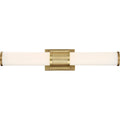 Brushed Brass LED Vanity with Frosted Lens P606808