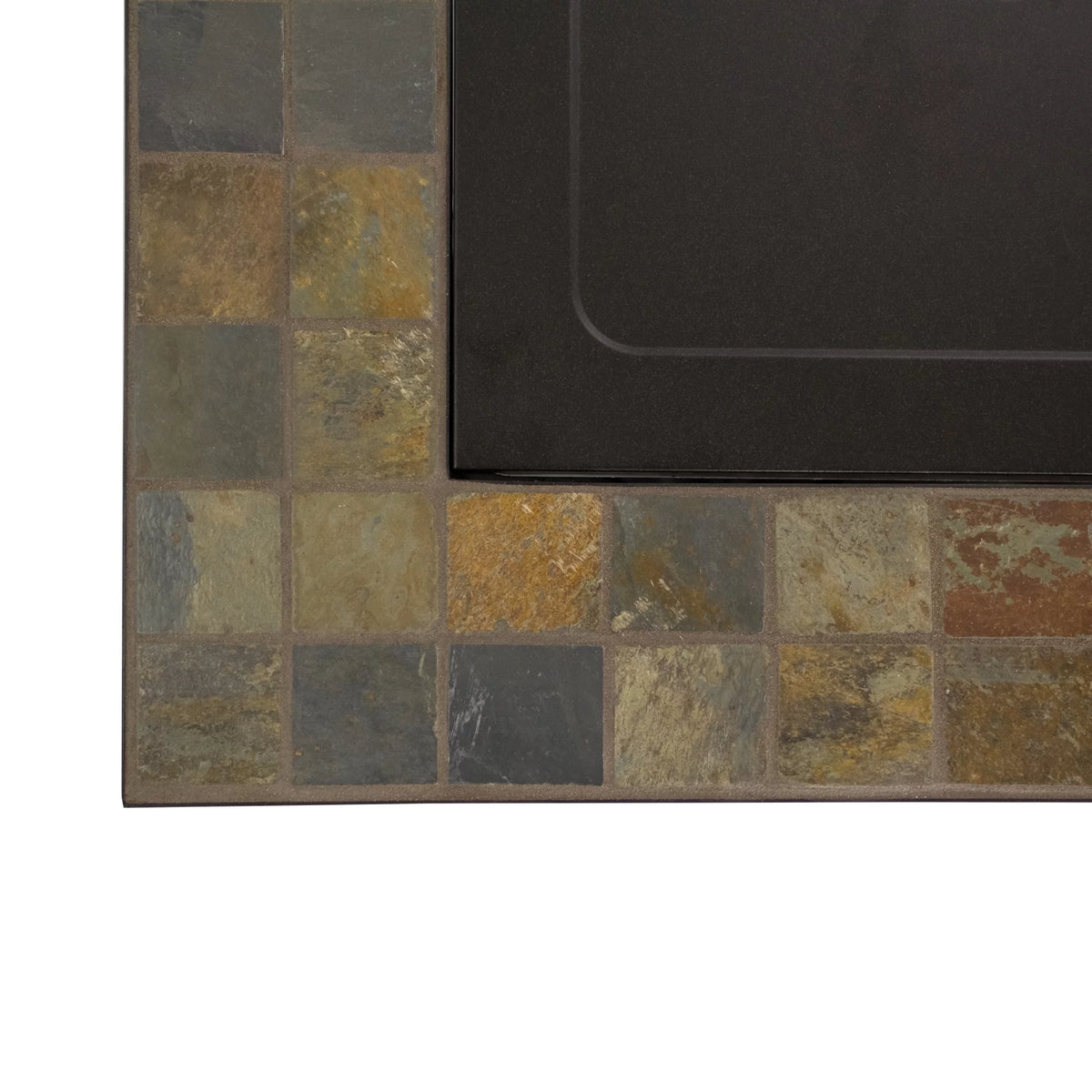 30 Inch Square Slate Tile Top Propane Fire Pit M909