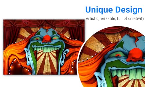 10x8ft Horror Circus Halloween Backdrop T7021