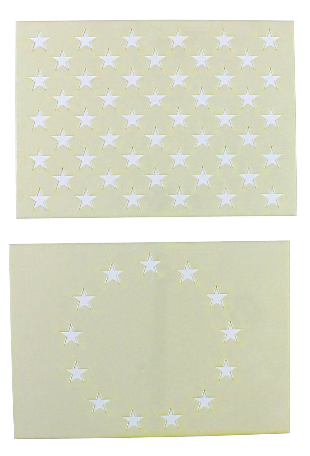 13 & 50 Star Field Stencils, 2 Piece Set, 14 Mil, 9.88"L W266712