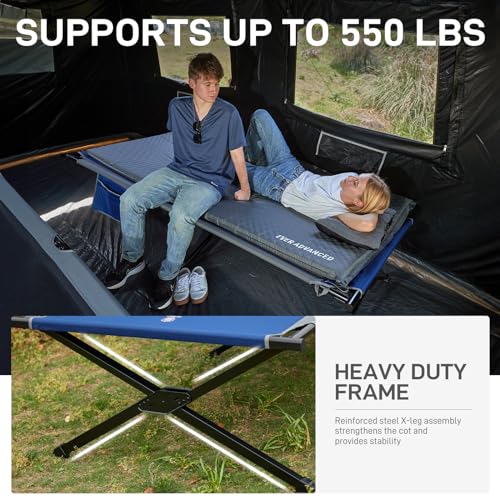 Extra Wide Oversized Folding Camping Cot with Carry Bag C92104