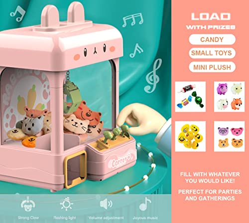 Large Claw Machine with Prizes, Adjustable Sound & Light, Candy Crane Vending Machine P84962