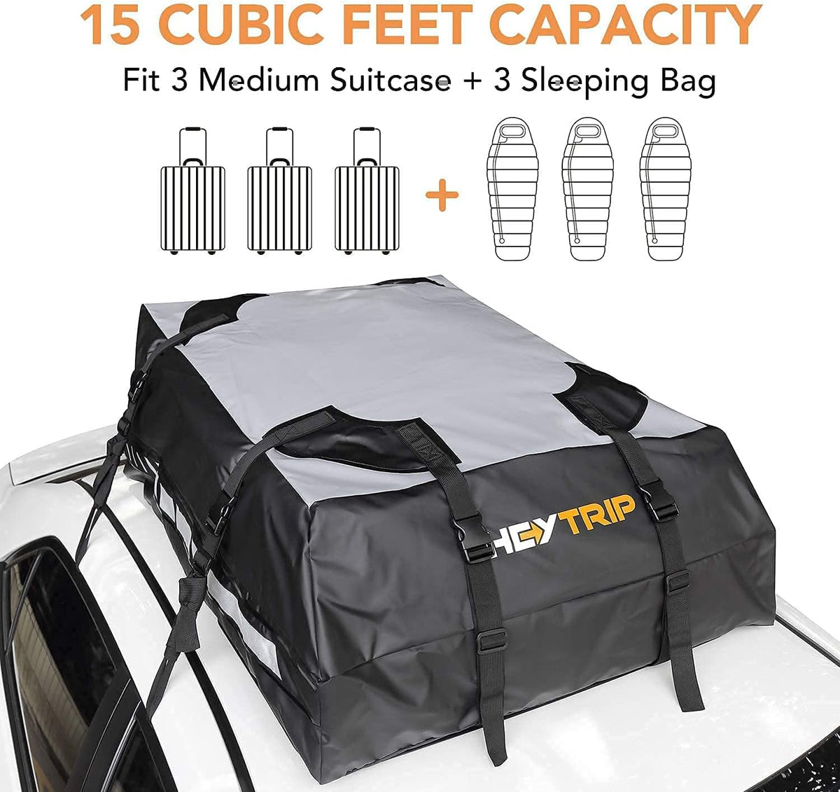 Waterproof Rooftop Cargo Carrier with Non-Slip Bottom R2357