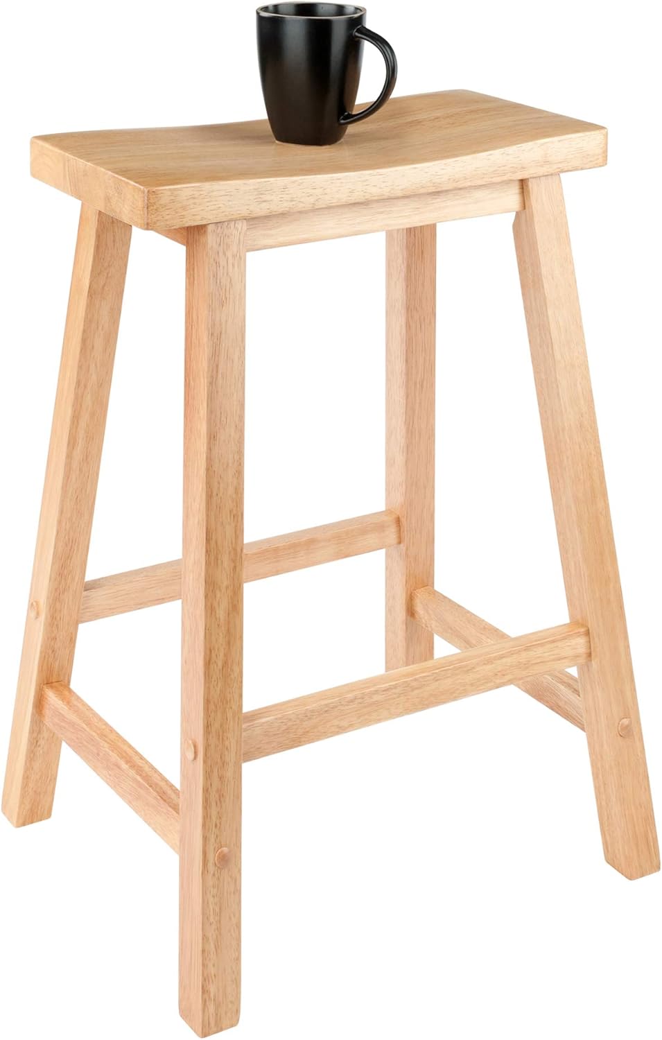 Natural Wood Drop-Leaf Kitchen Cart & Stool T5121