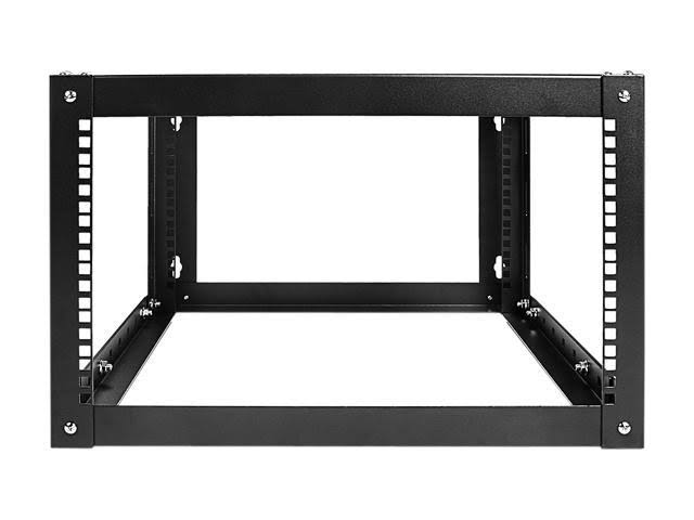 6U 800mm Adjustable Wallmount Server Cabinet with 1U 24-Port Cat6 Patch Panel K586019