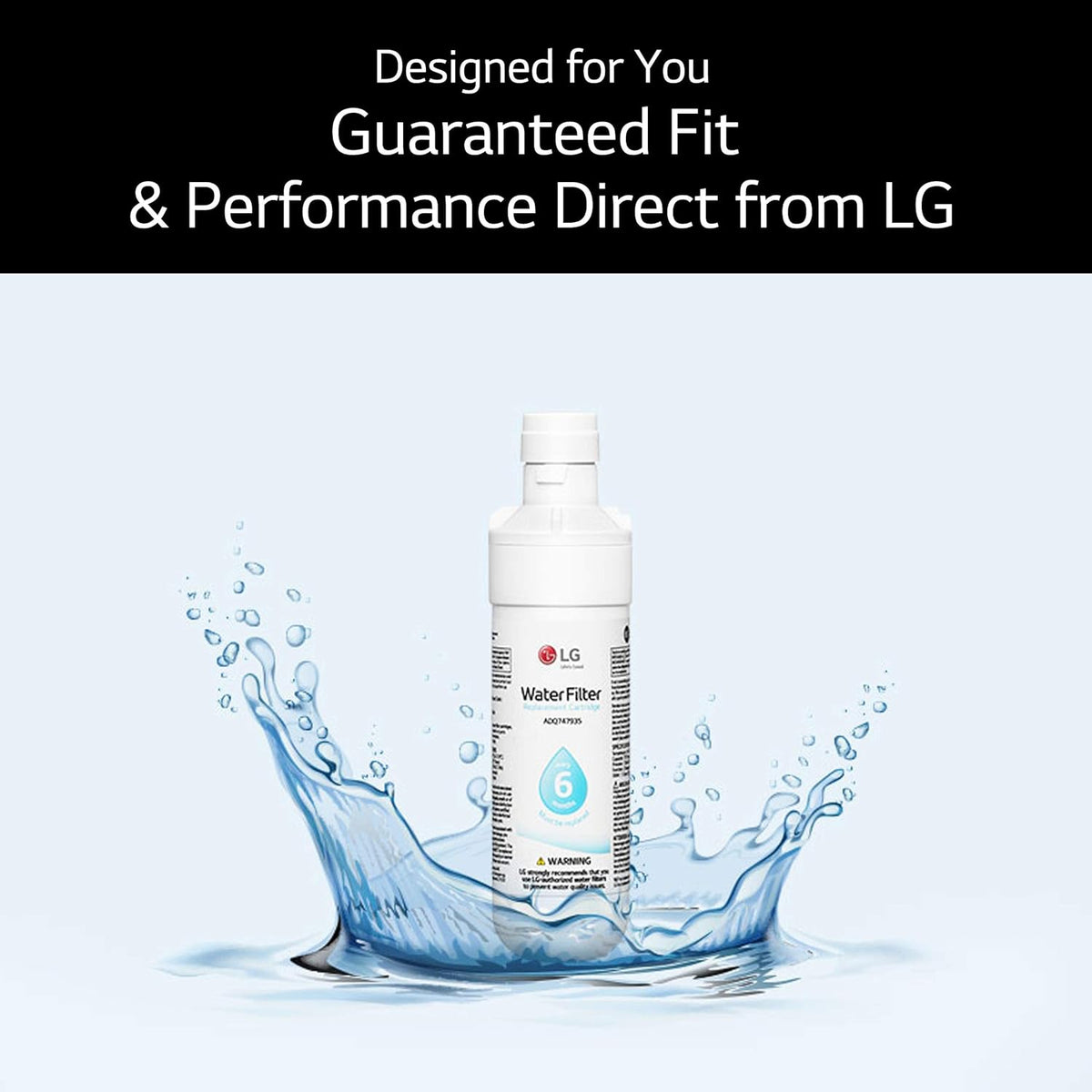 White Pack of 2 Replacement Refrigerator Water Filter G63451