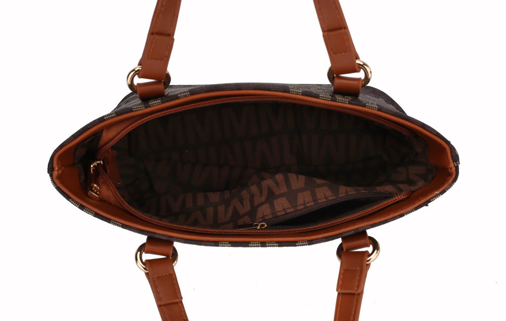 Women’s 3-Piece Mini Tote and Wallet Handbag Set, Black T4763