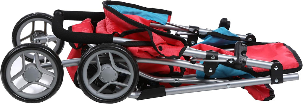 Red and Blue Foldable Umbrella Doll Stroller H615