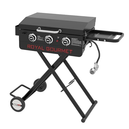3-Burner Propane Gas Griddle with Collapsible Stand H2851