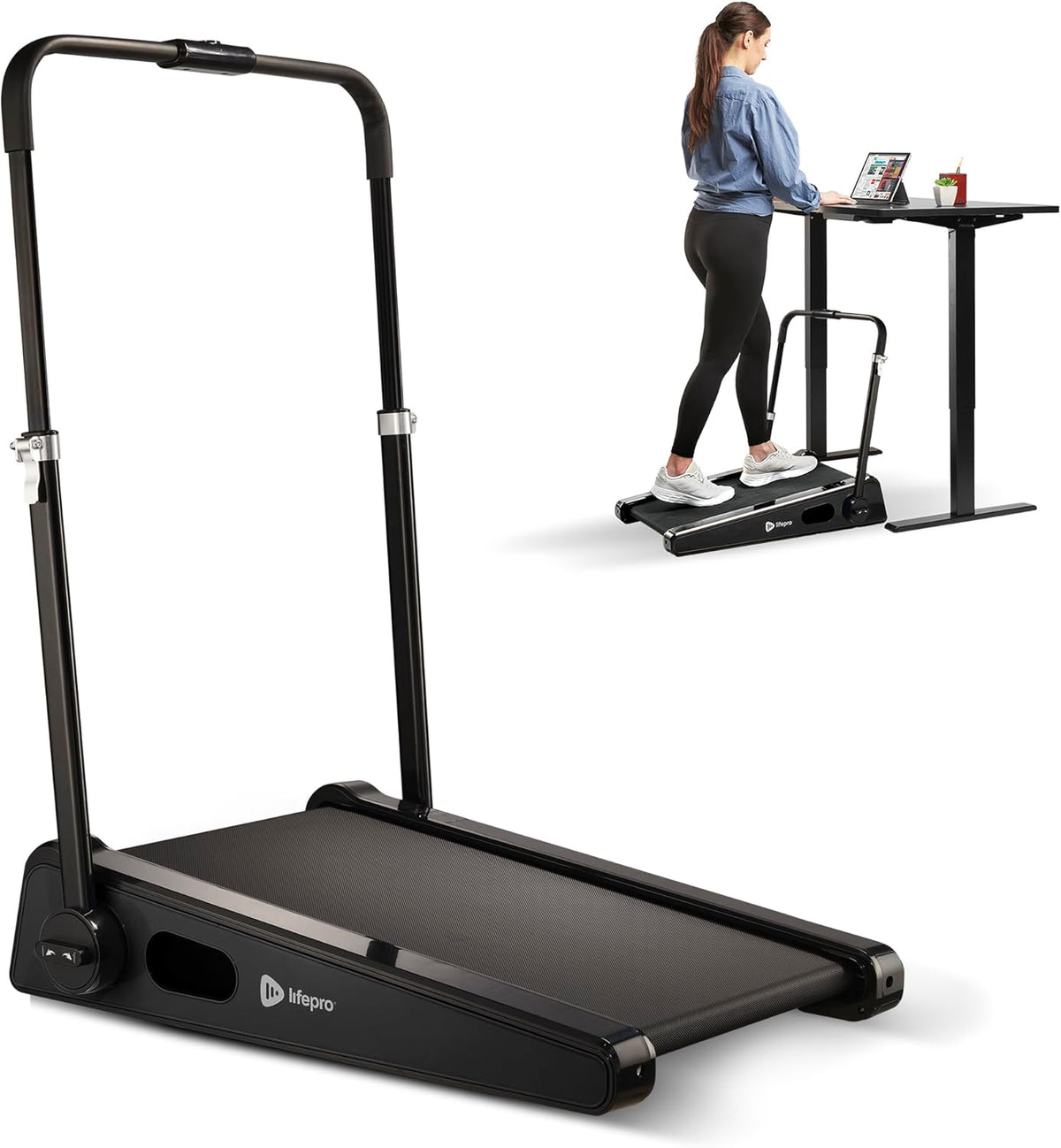 Smallest Portable Mini Walking Pad with Adjustable Handlebar, Max Speed 3 MPH, 30 inch Mini Walking Treadmill, 220 Lbs Max Weight X933