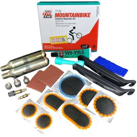 Bike Tube Tire Patch Repair Kits with Air Cartridges J1711