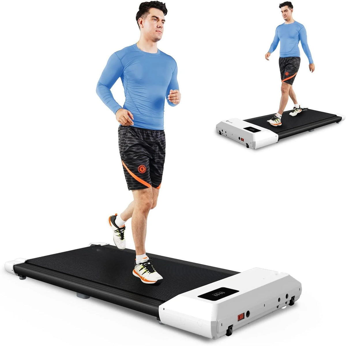 Under Desk Treadmill 2 in 1 Electric Walking Pad 2.5HP T1933
