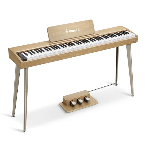 Black 88 Key Digital Piano with Graded Hammer Weighted Keyboard P908073