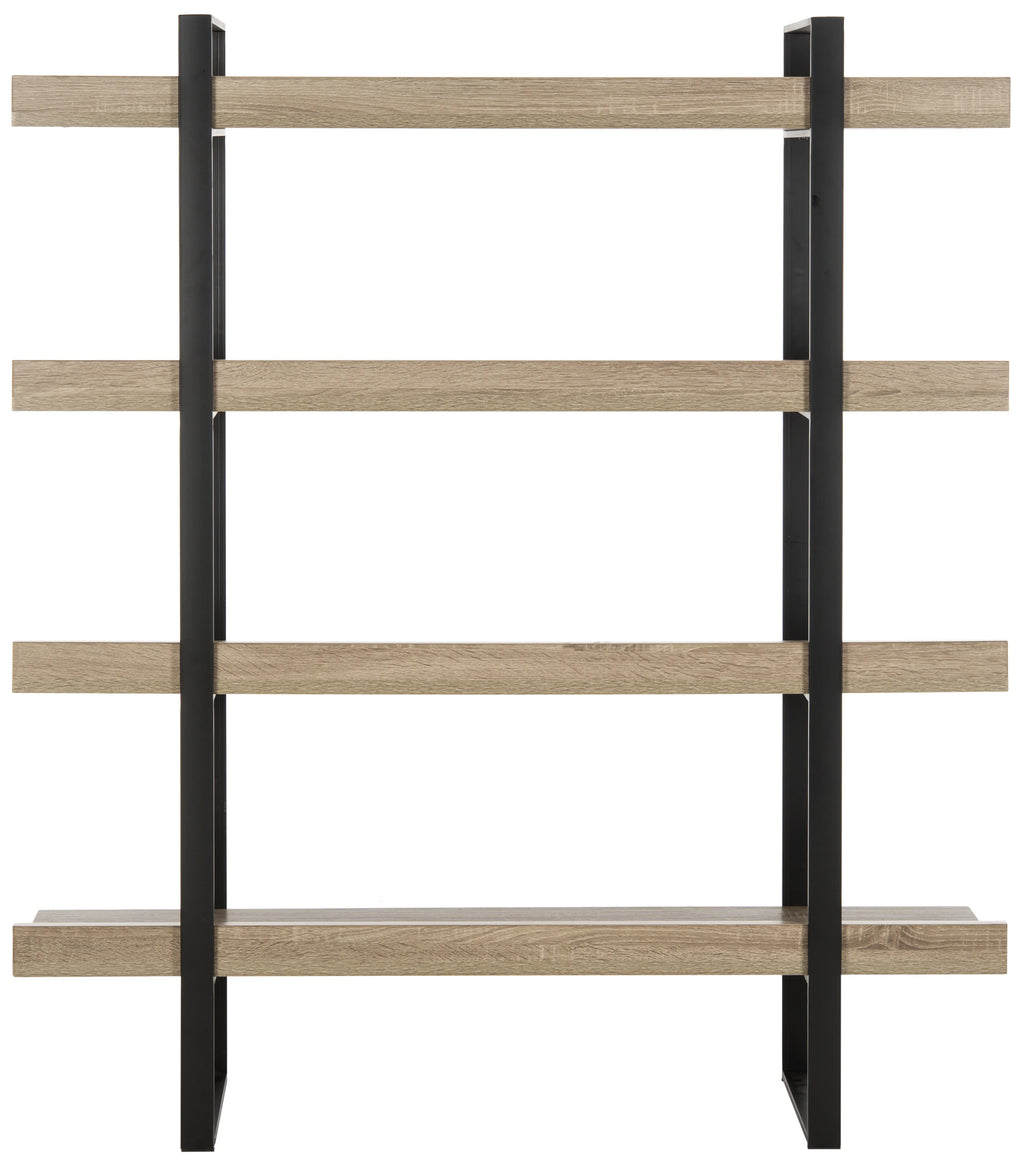 Oak Black 4 Tier Etagere C30370