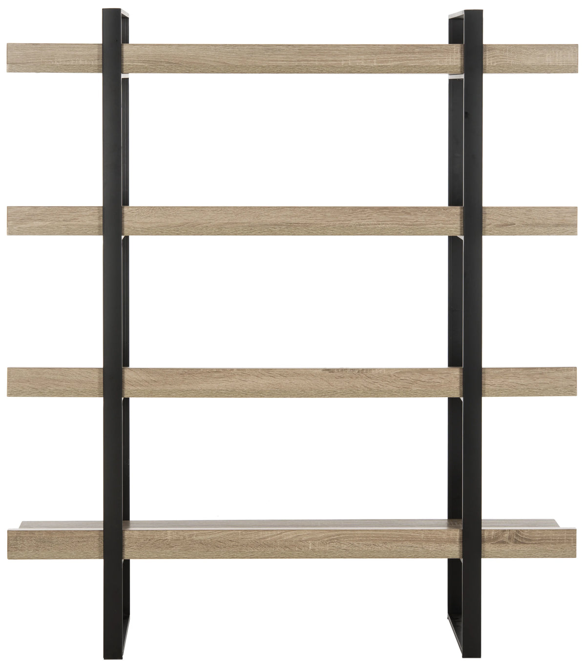 Oak Black 4 Tier Etagere C30370