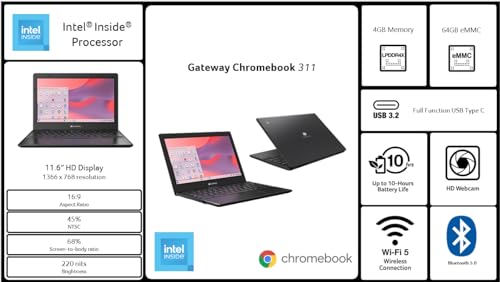 11.6" HD Chromebook Laptop R9638