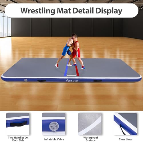 Gray Inflatable Wrestling Mat 10FT/5FT S231