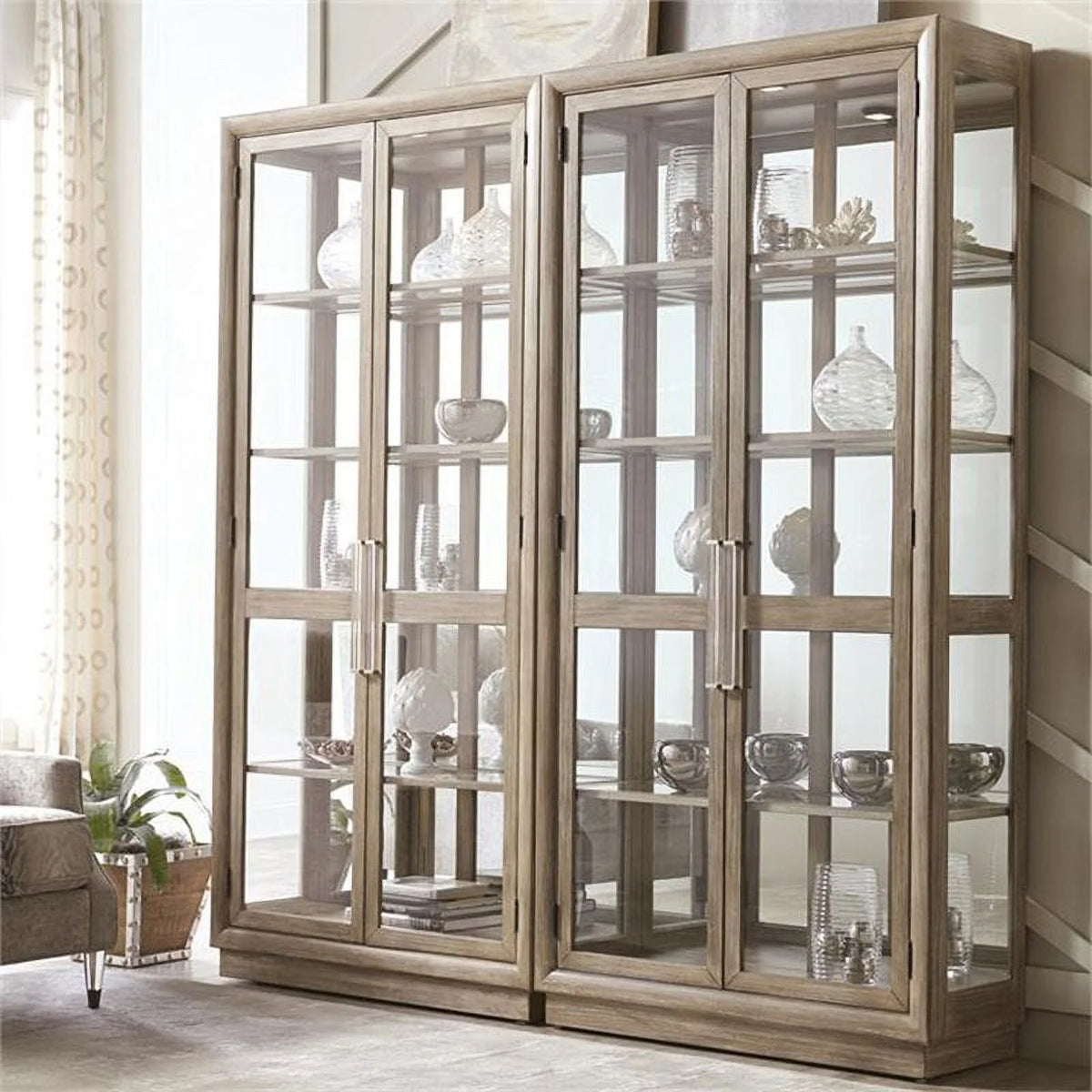Contemporary 5 Shelf Curio Cabinet P458809