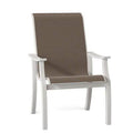 Patio Dining Armchair Textured Snow Lime U337238