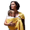 Extra-Soft Bamboo and Linen Fabric Lightweight Ring Sling Baby Carrier J45951