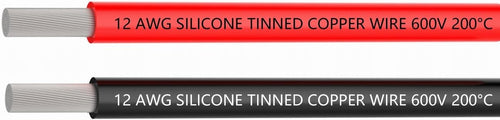 12 AWG Silicone Wire 70 feet Tinned Copper Stranded Wire High Temperature Resistance Pack of 2 X416