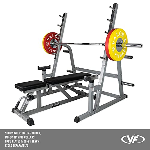 Adjustable Spotter Arms Half Power Cage Bench Press and Squat Rack Combo L1124