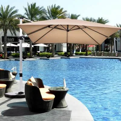 Tan Square Cantilever Umbrella K5993