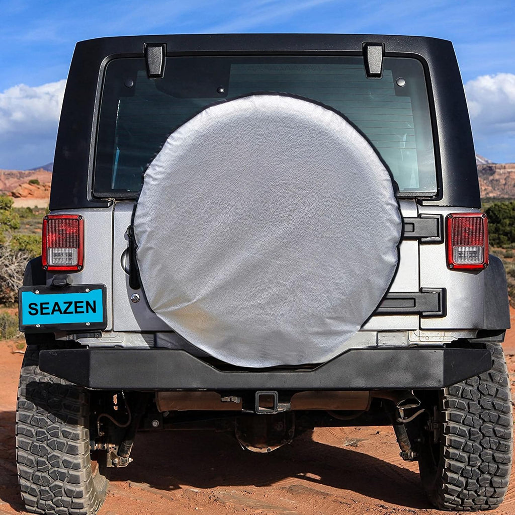 Tire Covers Set of 4, 5 Layer Waterproof Aluminum Film, Fit 30 to 32 Tire Diameter N3483