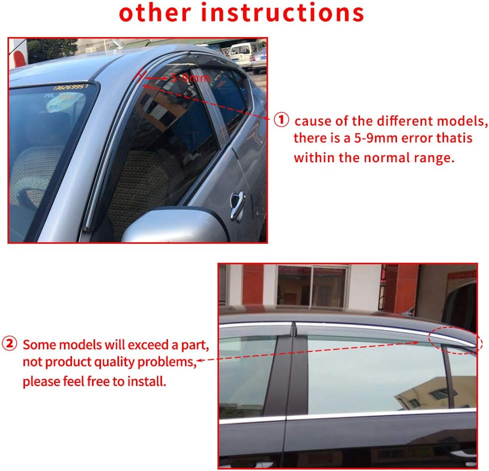 Smoke Window Deflectors for Chevrolet TRAX 2014-2018 I5451