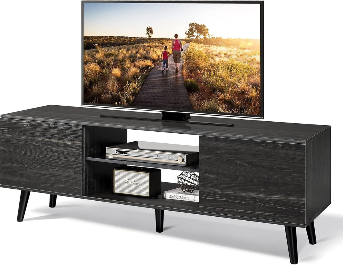 Rustic Brown TV Stand with Storage Cabinet U34903