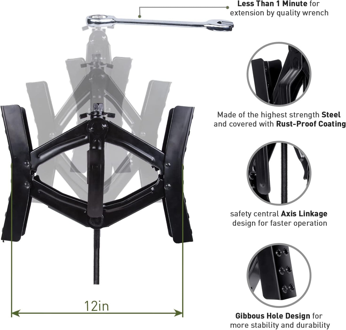 Wheel Chock Scissor Stabilizer Pack of 2 P32246