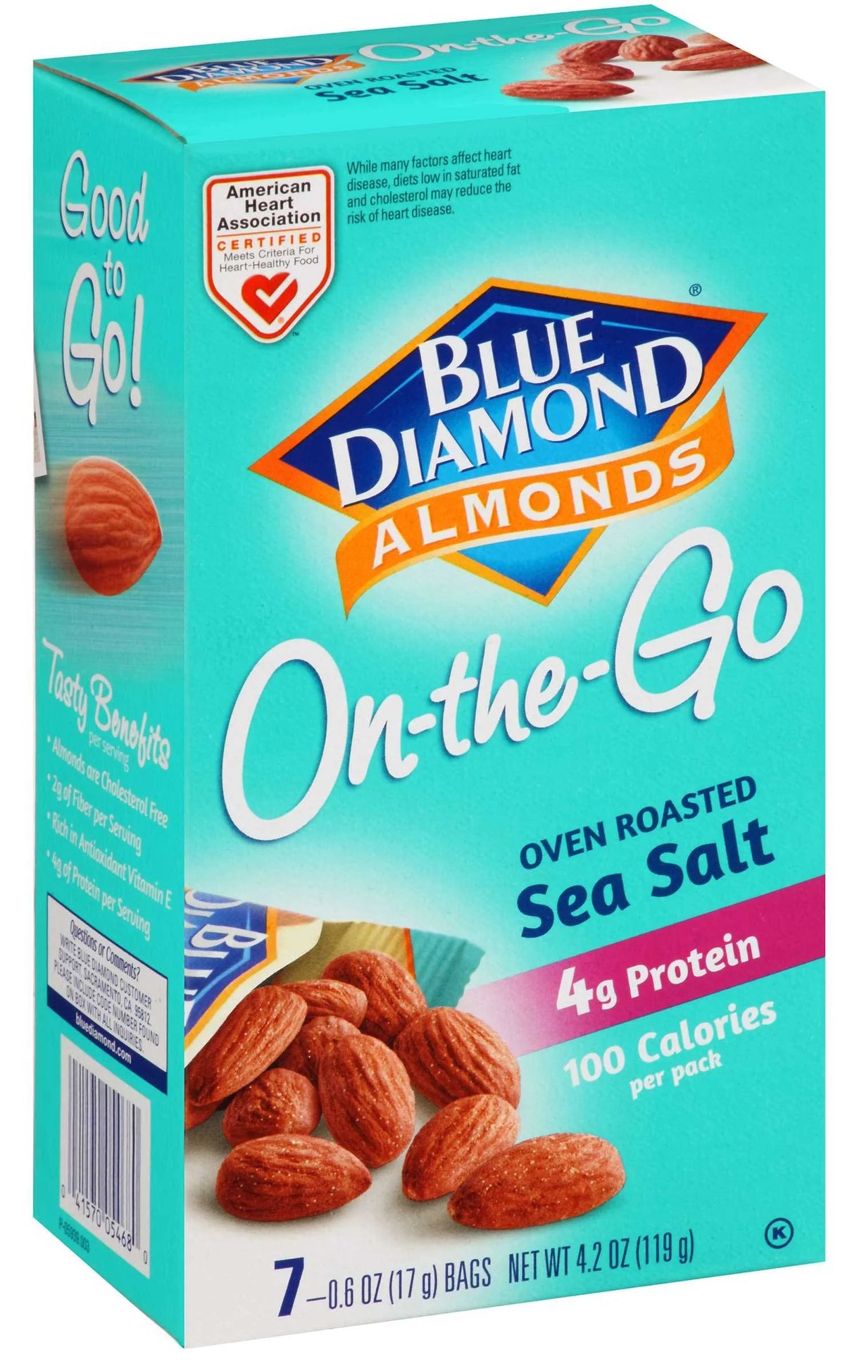 Dry Roasted Sea Salt Almonds 4.2 Ounce K726
