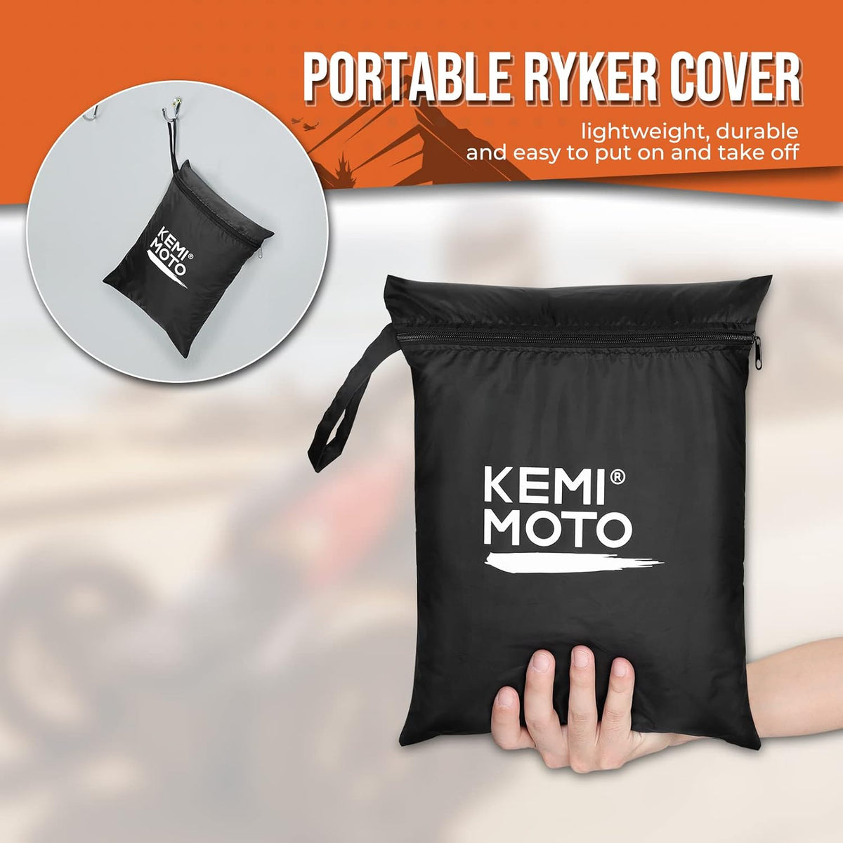 All Weather Resistant Bike Cover with Reflective Strips R8712