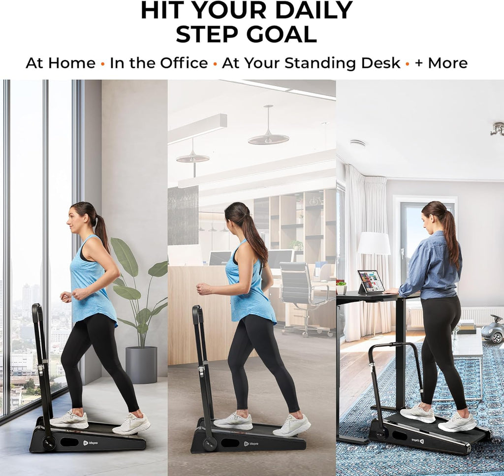 Smallest Portable Mini Walking Pad with Adjustable Handlebar, Max Speed 3 MPH, 30 inch Mini Walking Treadmill, 220 Lbs Max Weight X933