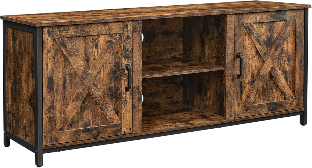 Farmhouse TV Cabinet with Adjustable Shelves I35988