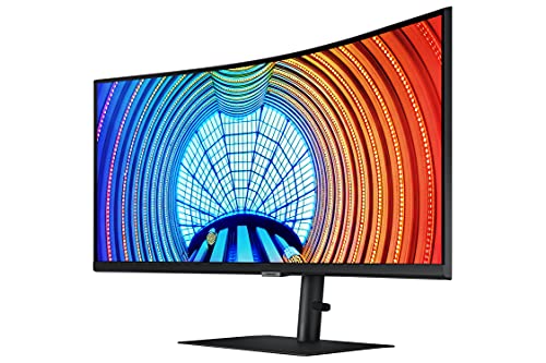 34-Inch Ultrawide QHD Curved Monitor, 100Hz, USB-C, HDR10, Height Adjustable Stand, Black X40345