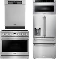 36 Gas Range, Refrigerator, Dishwasher and Microwave L12024